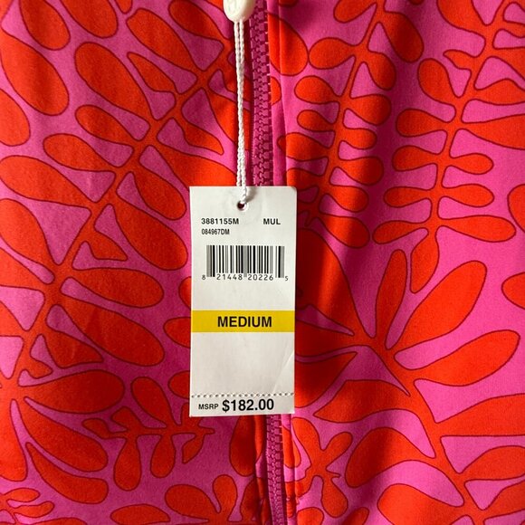 Women's M NWT Trina Turk Paddle Board One Piece Swim Suit Pink Orange - Picture 7 of 7